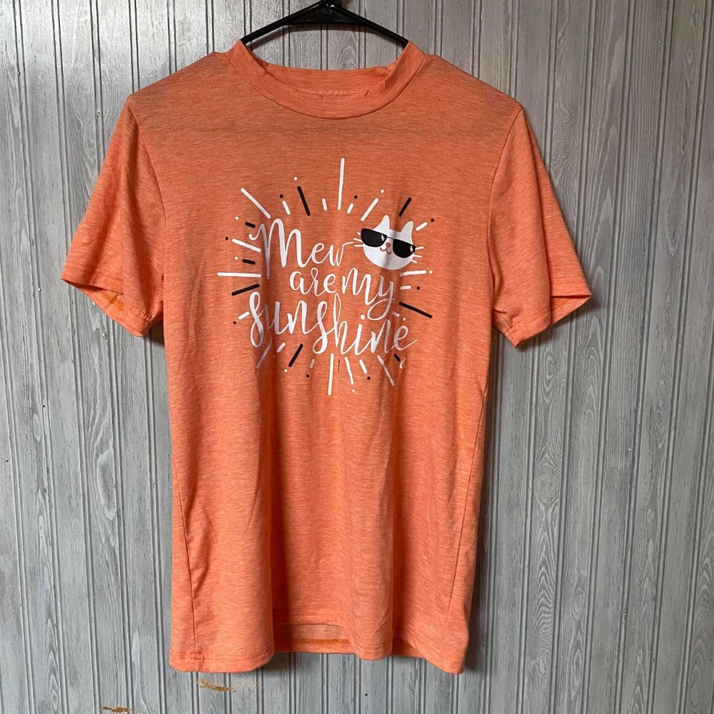 Cat Lady Box Orange Mew Are My Sunshine Tee Shirt